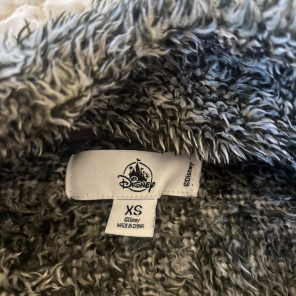 Disney Parks Women’s Mickey Mouse Sherpa Fleece Zipper Jacket Grey Size XS - Picture 3 of 4